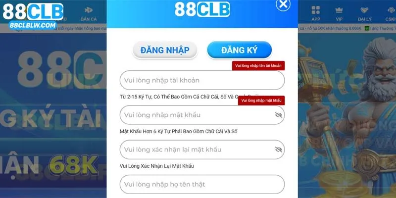Điều kiện để hội viên có thể tham gia tại trang cược